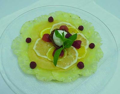 carpaccio fruits