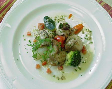Lotte aux petits légumes